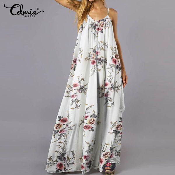 celmia bohemian women flower printed long dress 2021 summer spaghetti straps maxi sundress backless casual loose robe 5xl dresses, Black;gray
celmia bohemian women flower printed long dress 2021 summer spaghetti straps maxi sundress backless casual loose robe 5xl dresses, Black;gray