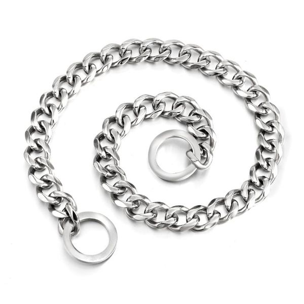factory wholesale customization dog choke collar slip p chains stainless steel curb necklaces for small medium large dogs, Silver
factory wholesale customization dog choke collar slip p chains stainless steel curb necklaces for small medium large dogs, Silver