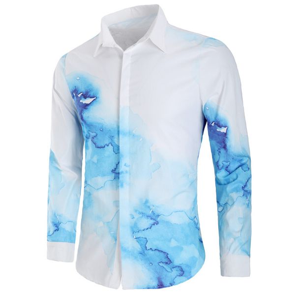 gradient color pattern men's long-sleeved shirt comfortable fit fashion retro style travel office entertainment, White;black
gradient color pattern men's long-sleeved shirt comfortable fit fashion retro style travel office entertainment, White;black