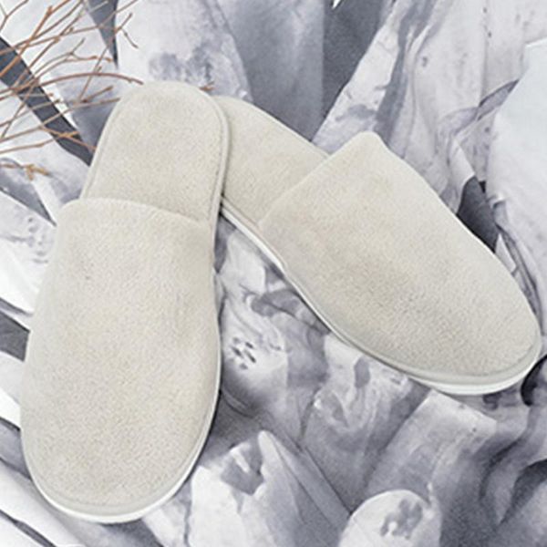 women men home guest wear indoor soft washable coral velvet non-slip el salon club slippers disposable, Black
women men home guest wear indoor soft washable coral velvet non-slip el salon club slippers disposable, Black