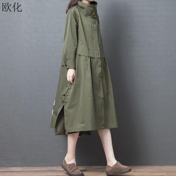 women's jackets 2021 autumn winter korean solid color windbreaker jacket women long plus size woman coat turtleneck chaquetas mujer, Black;brown
women's jackets 2021 autumn winter korean solid color windbreaker jacket women long plus size woman coat turtleneck chaquetas mujer, Black;brown