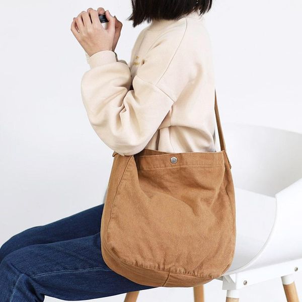 hylhexyr retro washed canvas messenger bag solid color simple fashion student women's shoulder bags ladies casual tote cross body
hylhexyr retro washed canvas messenger bag solid color simple fashion student women's shoulder bags ladies casual tote cross body