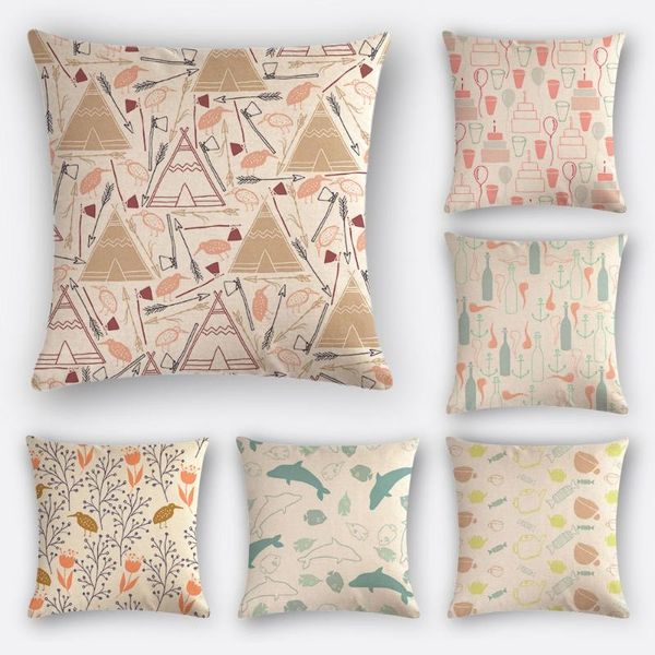 cushion/decorative pillow geometric fresh pattern living room sofa cushion cover headboard 45x45cm linen pillowcase
cushion/decorative pillow geometric fresh pattern living room sofa cushion cover headboard 45x45cm linen pillowcase