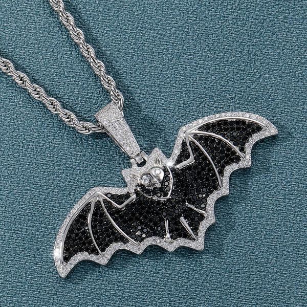 pendant necklaces iced out black bat necklace for men hip hop bling cubic zircon fashion charm jewelry gift drop, Silver
pendant necklaces iced out black bat necklace for men hip hop bling cubic zircon fashion charm jewelry gift drop, Silver