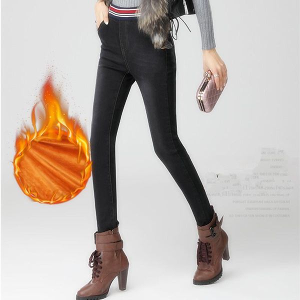 women's jeans wkoud winter fleece mom high waist slim thicken jean striped 2021 warm denim pencil pants fashion skinny trousers p8091, Blue
women's jeans wkoud winter fleece mom high waist slim thicken jean striped 2021 warm denim pencil pants fashion skinny trousers p8091, Blue