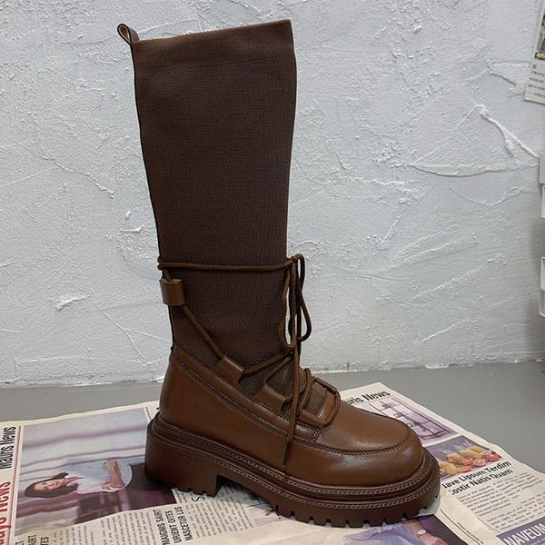 boots vintage big toe platform knee high women stretch square heel long woman 2021 autumn lace-up sock botas, Black
boots vintage big toe platform knee high women stretch square heel long woman 2021 autumn lace-up sock botas, Black
