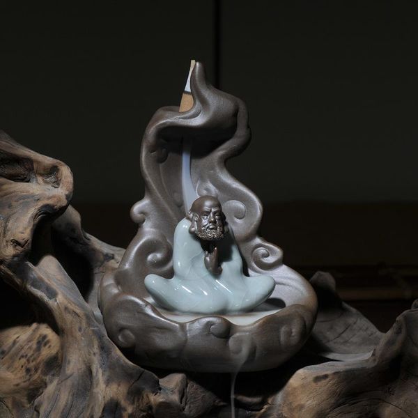 sachet bags old monk ceramic blackflow incense burner smoke waterfall holder censer stand teahouse crafts home decor
sachet bags old monk ceramic blackflow incense burner smoke waterfall holder censer stand teahouse crafts home decor