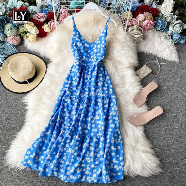 casual dresses ly varey lin summer spaghetti strap floral dress a line v neck sleeveless high waist mid-calf lady, Black;gray
casual dresses ly varey lin summer spaghetti strap floral dress a line v neck sleeveless high waist mid-calf lady, Black;gray