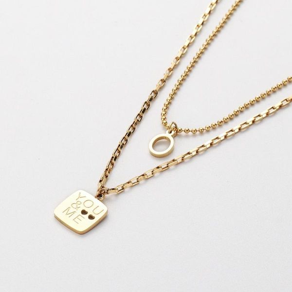 pendant necklaces gojomem gold-plated stainless steel double layer hip-hop chain necklace lettering for women jewelry, Silver
pendant necklaces gojomem gold-plated stainless steel double layer hip-hop chain necklace lettering for women jewelry, Silver