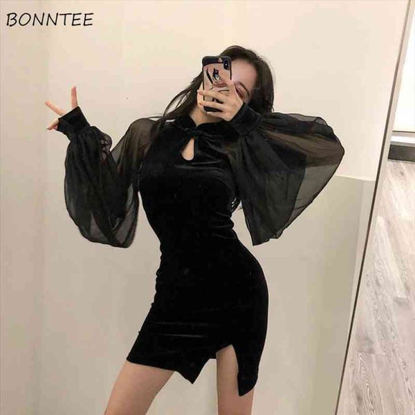 long sleeve hollow out streetwear womens dress elegant causal fashion mesh side slit patchwork simple autumn college, Black;gray
long sleeve hollow out streetwear womens dress elegant causal fashion mesh side slit patchwork simple autumn college, Black;gray
