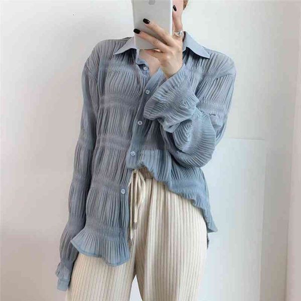 casual folds alternate elegant women blouses regular design loose slender full sleeves shirts female, White
casual folds alternate elegant women blouses regular design loose slender full sleeves shirts female, White