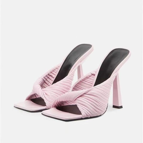 sandals beauty color cross band women summer shoes open square toe slip-on high thin heels outdoor slides slippers, Black
sandals beauty color cross band women summer shoes open square toe slip-on high thin heels outdoor slides slippers, Black