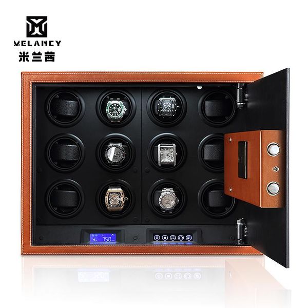 watch boxes & cases automatic winder carbon fiber double winding box quiet motor storage display case for mechanical, Black;blue
watch boxes & cases automatic winder carbon fiber double winding box quiet motor storage display case for mechanical, Black;blue