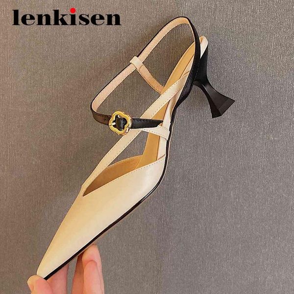 dress shoes lenkisen full grain leather mixed color high big size dating pointed toe thin heel buckle straps women summer pumps l09, Black
dress shoes lenkisen full grain leather mixed color high big size dating pointed toe thin heel buckle straps women summer pumps l09, Black