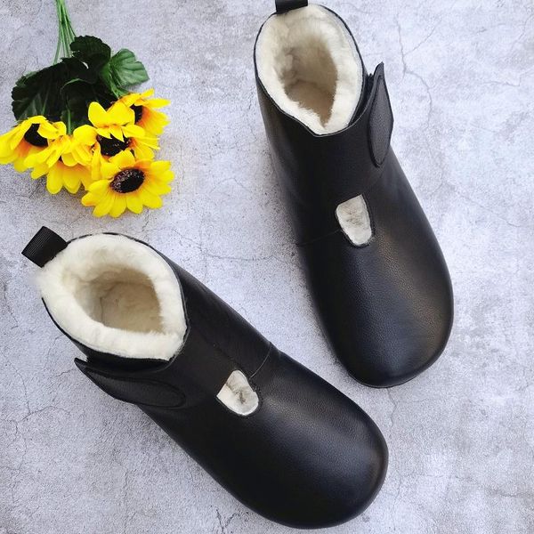 boots women's winter natural wool woman snow shoes 100% genuine leather women ankle female footwear, Black
boots women's winter natural wool woman snow shoes 100% genuine leather women ankle female footwear, Black