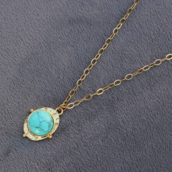 Trendy Green Natural Stone Stainless Steel Eye Pendant For Women Vacuum Plating Golden Necklace 42cm Chain Choker Necklaces, Silver
Trendy Green Natural Stone Stainless Steel Eye Pendant For Women Vacuum Plating Golden Necklace 42cm Chain Choker Necklaces, Silver