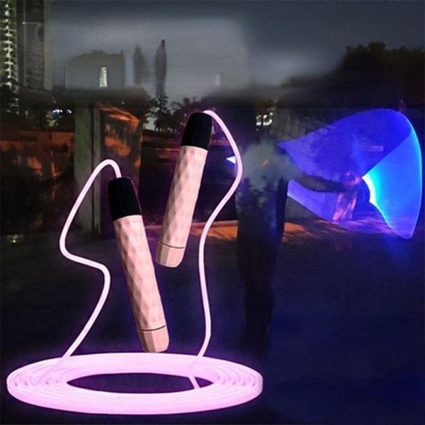jump ropes adjustable night glowing skipping rope luminous exercise led light up outdoor fitness training sports supplies 
jump ropes adjustable night glowing skipping rope luminous exercise led light up outdoor fitness training sports supplies