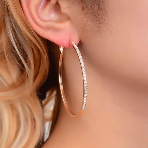 56mm big circle hoop earrings for women hanging charm cubic zirconia simple punk brinco round party jewelry gift 2021 & huggie, Golden;silver
56mm big circle hoop earrings for women hanging charm cubic zirconia simple punk brinco round party jewelry gift 2021 & huggie, Golden;silver