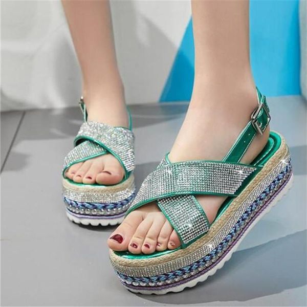dress shoes 2021 platform sandals women summer buckle flat beach bling footwear fashion for ladies buty damskie yellow red, Black
dress shoes 2021 platform sandals women summer buckle flat beach bling footwear fashion for ladies buty damskie yellow red, Black