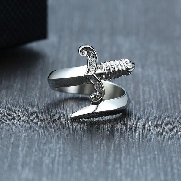 cluster rings modyle unique dagger ring for men silver stainless steel tough man jewelry punk knife male mister anel gent alliance, Golden;silver
cluster rings modyle unique dagger ring for men silver stainless steel tough man jewelry punk knife male mister anel gent alliance, Golden;silver