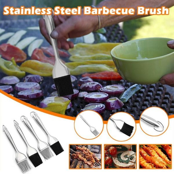 tools & accessories bbq basting brush silicone bristles stainless steel handle make grilling easy 20.5x4.2cm t@
tools & accessories bbq basting brush silicone bristles stainless steel handle make grilling easy 20.5x4.2cm t@