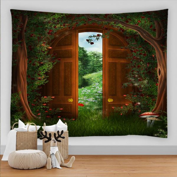 tapestries mysterious door of tree tapestry wall hanging forest scenic mushroom elk hippie mandala carpet decor
tapestries mysterious door of tree tapestry wall hanging forest scenic mushroom elk hippie mandala carpet decor