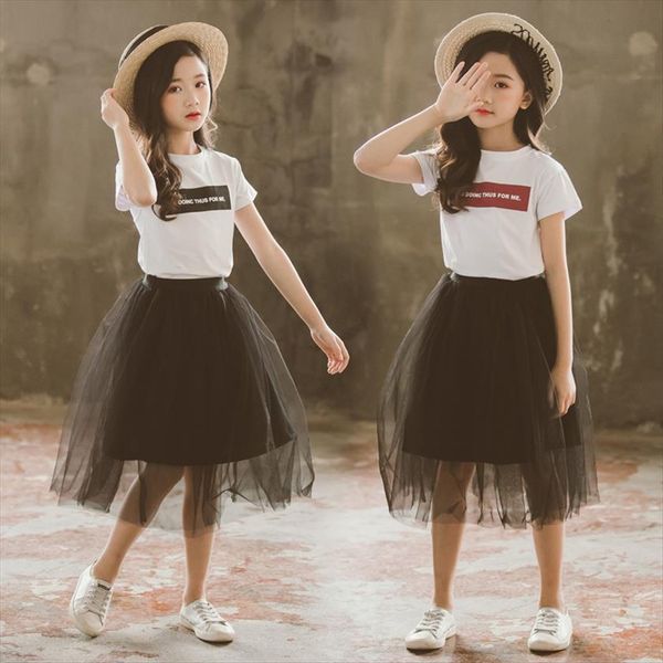 girls clothes suit summer kids short sleeve skirt 2pcs clothing sets for children outfits 5 6 8 9 10, White
girls clothes suit summer kids short sleeve skirt 2pcs clothing sets for children outfits 5 6 8 9 10, White