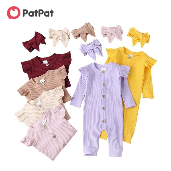 spring and autumn baby solid flounced jumpsuit with headband set for girl 's clothing 210528, Blue
spring and autumn baby solid flounced jumpsuit with headband set for girl 's clothing 210528, Blue