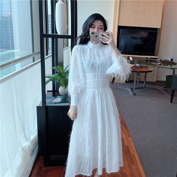 tassel fashion for fall women long white sleeve elegant line to ladies'dresses dress party 4gaa, Black;gray
tassel fashion for fall women long white sleeve elegant line to ladies'dresses dress party 4gaa, Black;gray