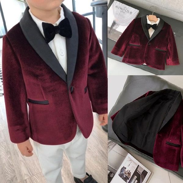 men's suits & blazers red velvet custom made boys jacket pant 2 pieces set tuxedos groom wedding for children kids dinner party tuxedo, White;black
men's suits & blazers red velvet custom made boys jacket pant 2 pieces set tuxedos groom wedding for children kids dinner party tuxedo, White;black