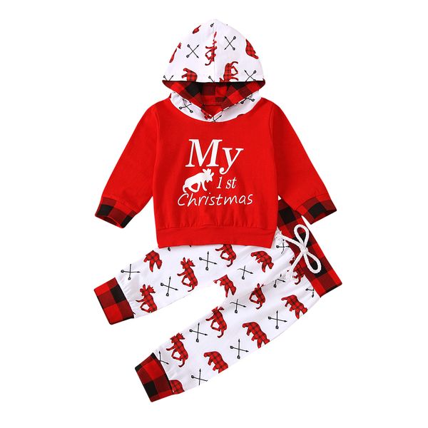 my 1st christmas newborn baby boy girl clothes sets long sleeve hooded deer print pant 2pcs, White
my 1st christmas newborn baby boy girl clothes sets long sleeve hooded deer print pant 2pcs, White