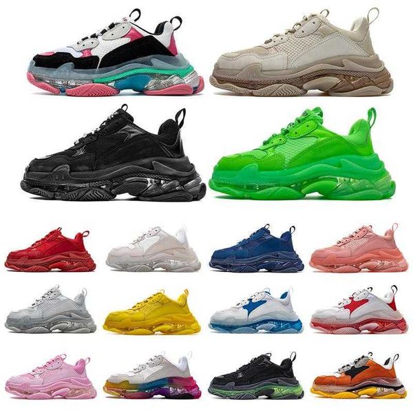men women 17fw triple s casual shoes clear bubble bottom men sneakers neon green black old grandpa trainer chaussures dad shoes 36-45
men women 17fw triple s casual shoes clear bubble bottom men sneakers neon green black old grandpa trainer chaussures dad shoes 36-45