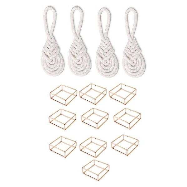 10pcs creative european hollow square napkin ring gold & 4pcs cotton rope style rings
10pcs creative european hollow square napkin ring gold & 4pcs cotton rope style rings