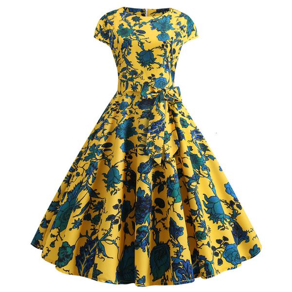 dresses short sleeve vintage hepburn style women lace up slim print ladies elegant spring summer swing party 3dge, Black;gray
dresses short sleeve vintage hepburn style women lace up slim print ladies elegant spring summer swing party 3dge, Black;gray