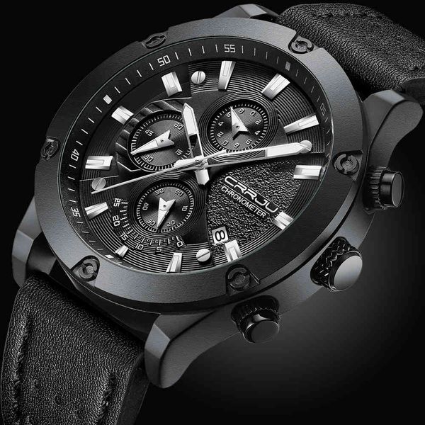 relogio crrju luxury brand men watch male quartz watches leather automatic date mens waterproof wristwatches sport clock 210517, Slivery;brown
relogio crrju luxury brand men watch male quartz watches leather automatic date mens waterproof wristwatches sport clock 210517, Slivery;brown
