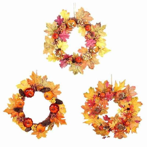 40cm autumn wreath christmas garland on the door thanksgiving diy halloween decor supplies decorative flowers & wreaths
40cm autumn wreath christmas garland on the door thanksgiving diy halloween decor supplies decorative flowers & wreaths