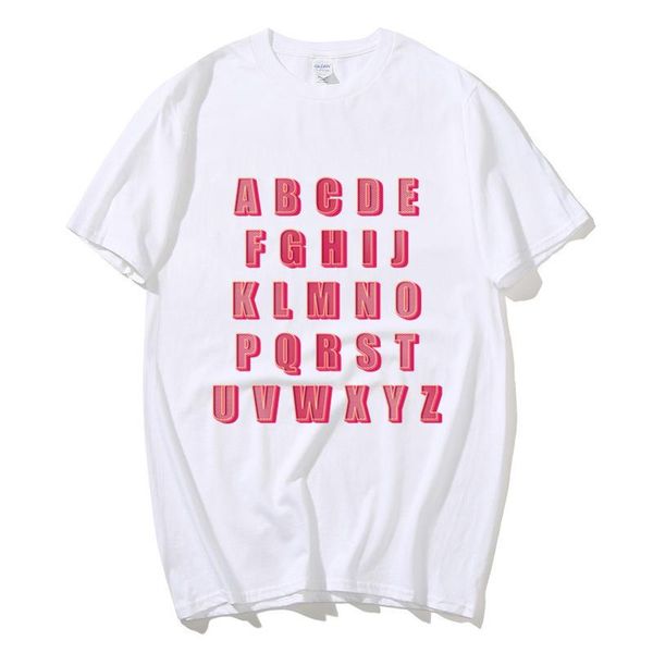 men's t-shirts 26 alphabet letter women summer casual t shirt girl a to z combination short sleevet-shirts vacation, White;black
men's t-shirts 26 alphabet letter women summer casual t shirt girl a to z combination short sleevet-shirts vacation, White;black