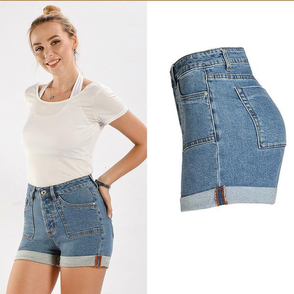 women's shorts european and american slim stretch thin solid color curled jeans summer bag hip high waist denim women, White;black
women's shorts european and american slim stretch thin solid color curled jeans summer bag hip high waist denim women, White;black