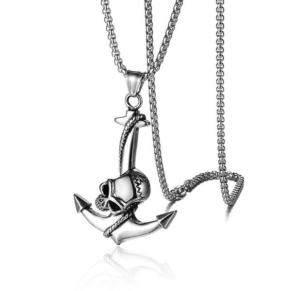 stainless steel punk men's skull charm pendant antique silver ghost head anchor biker necklace jewelry high polished
stainless steel punk men's skull charm pendant antique silver ghost head anchor biker necklace jewelry high polished