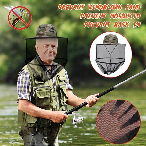 outdoor hats fishing cap midge mosquito insect hat bug mesh head net face protector camping hunting #p2, Black;white
outdoor hats fishing cap midge mosquito insect hat bug mesh head net face protector camping hunting #p2, Black;white