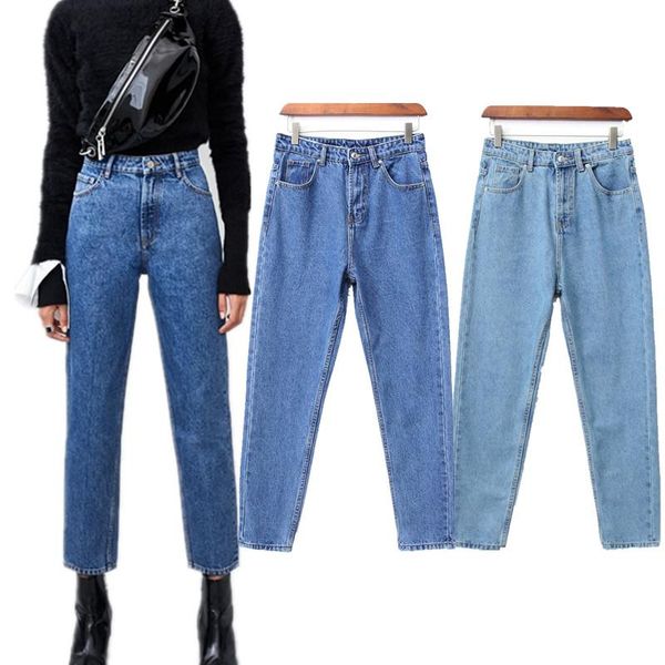 women's jeans jenny&dave women high street vintage mom harem denim pants100% cotton waist ripped for plus size, Blue
women's jeans jenny&dave women high street vintage mom harem denim pants100% cotton waist ripped for plus size, Blue
