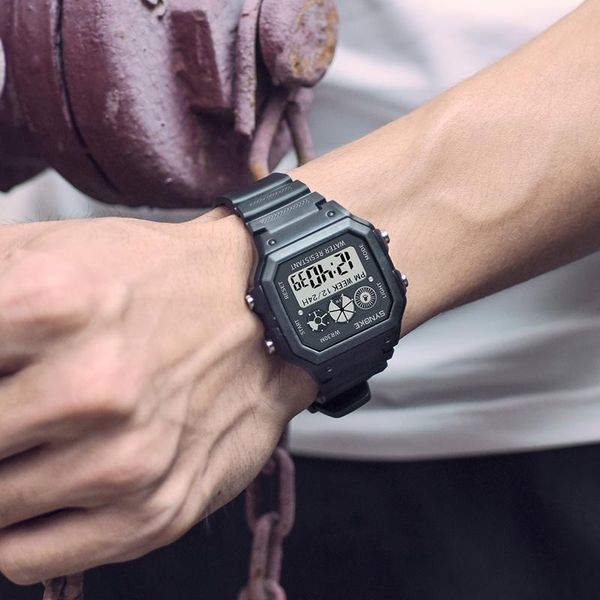 wristwatches watches men waterproof thin retro square electronic clock male led sport digital watch for montre homme, Slivery;brown
wristwatches watches men waterproof thin retro square electronic clock male led sport digital watch for montre homme, Slivery;brown