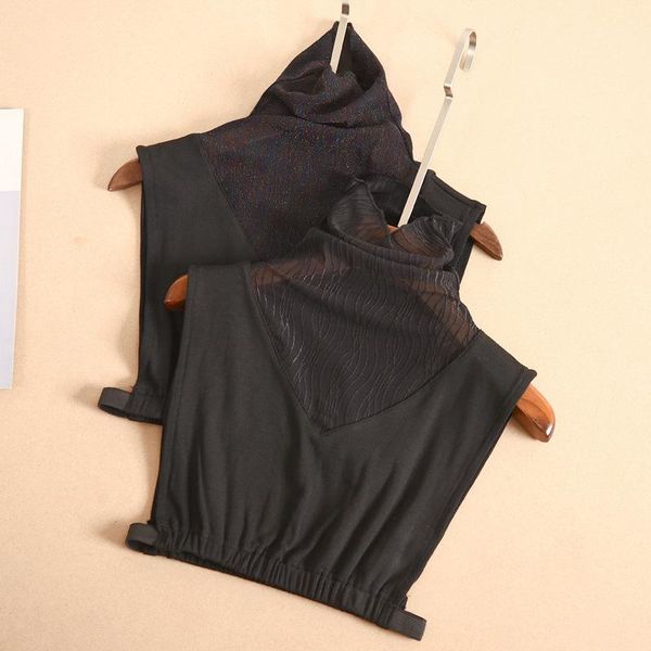 bow ties womens mesh fake collar female black turtleneck faux false shirt sweater detachable clothes accessories, Black;gray 
bow ties womens mesh fake collar female black turtleneck faux false shirt sweater detachable clothes accessories, Black;gray
