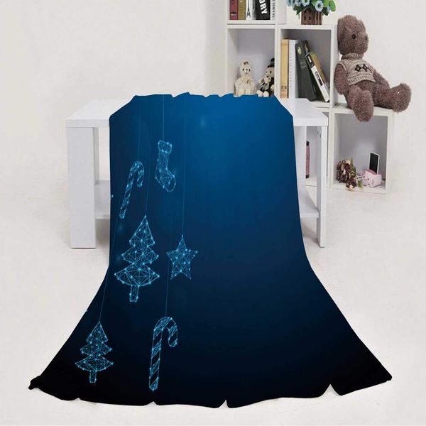 Christmas Ornaments Hanging Form Lines,House Flannel Throw Microfiber Blanket Triangles and Particle Style Design 60''x80''(WxL)
Christmas Ornaments Hanging Form Lines,House Flannel Throw Microfiber Blanket Triangles and Particle Style Design 60''x80''(WxL)
