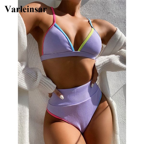 4 colors ribbed high waist bikini female swimsuit women swimwear two-pieces bikini set print bather bathing suit swim lady v2443
4 colors ribbed high waist bikini female swimsuit women swimwear two-pieces bikini set print bather bathing suit swim lady v2443