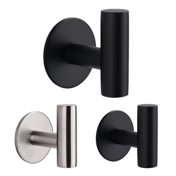 hooks & rails 3pcs punch-wall hook stainless steel clothes hanging matte black 3m adhesive key towel holder for bathroom kitchen
hooks & rails 3pcs punch-wall hook stainless steel clothes hanging matte black 3m adhesive key towel holder for bathroom kitchen
