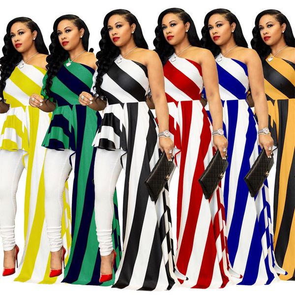 women's swimwear fjptbgmy bohemian slant shoulder short sleeve beach dress fashionable women striped shirt casual long_skirt, White;black
women's swimwear fjptbgmy bohemian slant shoulder short sleeve beach dress fashionable women striped shirt casual long_skirt, White;black