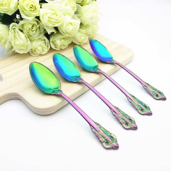 spoons cucharas dessert spoon soup ladles stainless steel scoops long handle vintage kitchen accessories dipper 19.5cm/7.67" 4pcs
spoons cucharas dessert spoon soup ladles stainless steel scoops long handle vintage kitchen accessories dipper 19.5cm/7.67" 4pcs