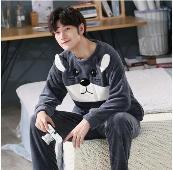 plus size 3xl 4xl 5xl 95kg nightwear long sleeve winter warm flannel pajamas sets print sleepwear pant male men pajama set men's, Black;brown
plus size 3xl 4xl 5xl 95kg nightwear long sleeve winter warm flannel pajamas sets print sleepwear pant male men pajama set men's, Black;brown