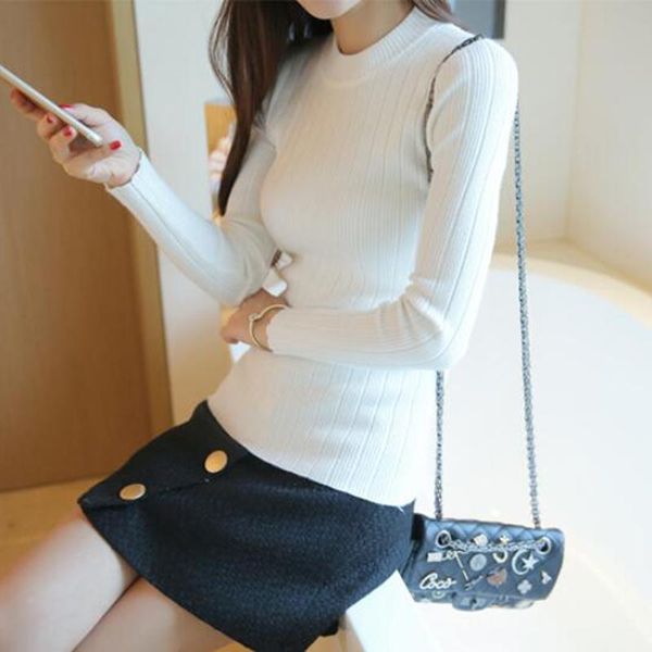 women's sweaters fall turtleneck women solid color long sleeve winter knitted casual pullovers jumper top, White;black
women's sweaters fall turtleneck women solid color long sleeve winter knitted casual pullovers jumper top, White;black
